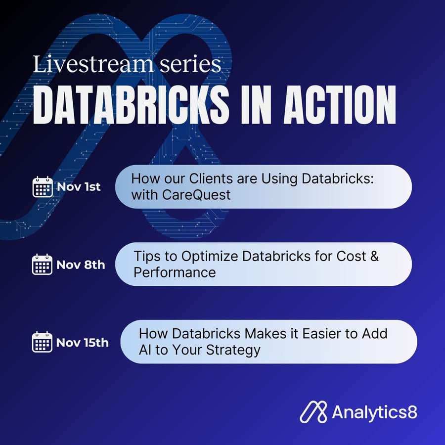 Databricks Live Stream Series Graphic